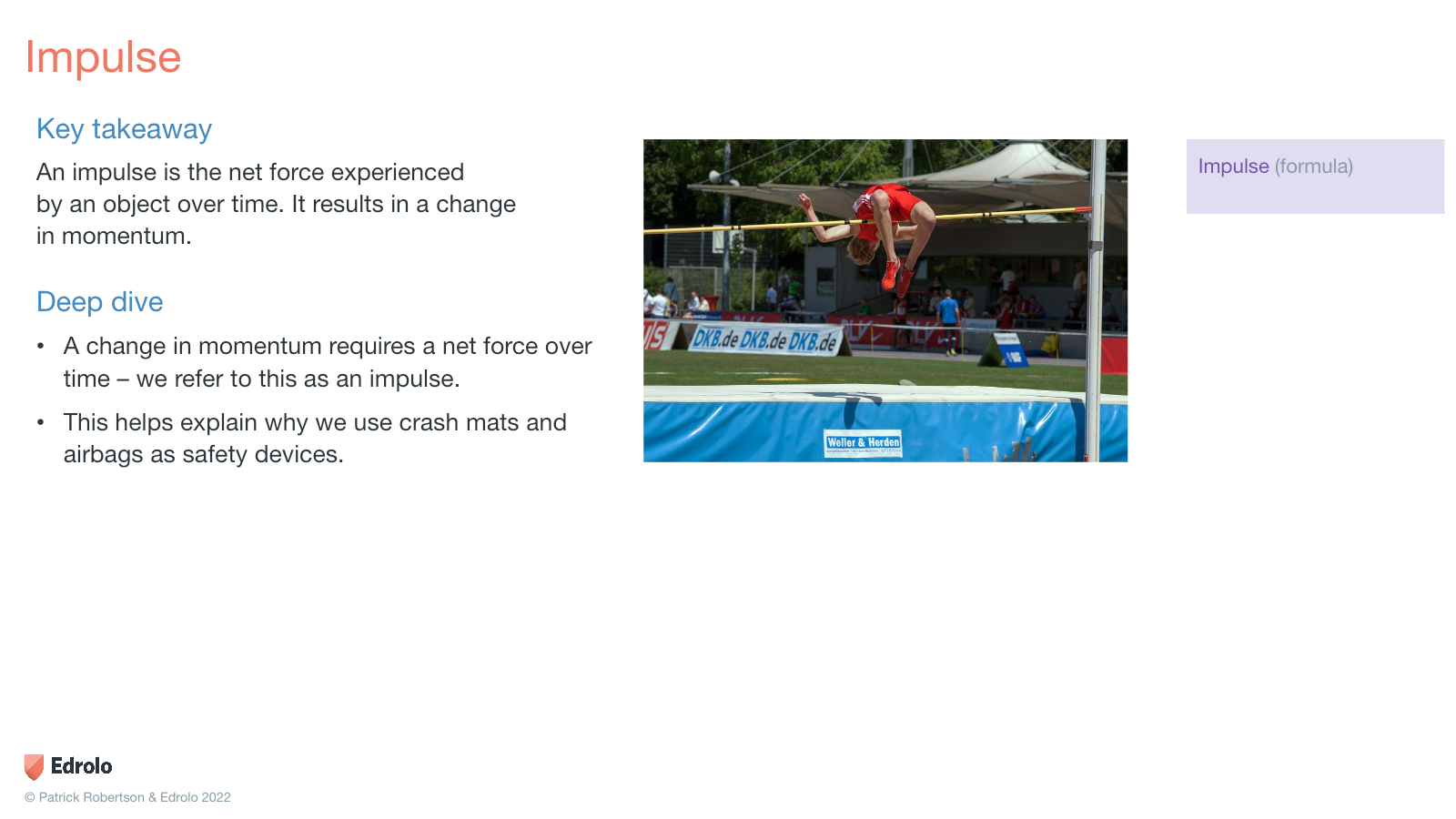 Impulse lesson slide used as source material